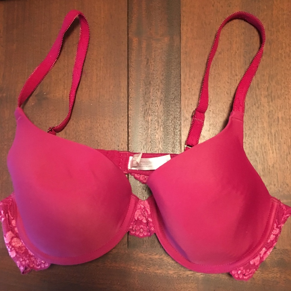 Deep Red with lace Victoria’s Secret Bra
